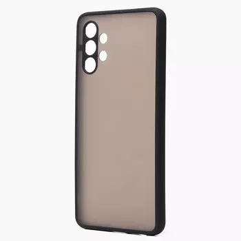 Чехол-накладка PC041 для смартфона Samsung SM-A325 Galaxy A32 4G, черный/бежевый (130984)