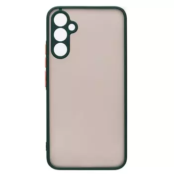 Чехол-накладка PC041 для смартфона Samsung SM-A346 Galaxy A34, силикон, темно-зеленый/черный (215707)