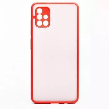 Чехол-накладка PC041 для смартфона Samsung SM-A515 Galaxy A51, красный/черный (118758)