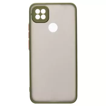 Чехол-накладка PC041 для смартфона Xiaomi Redmi 10A, зеленый/черный (212953)