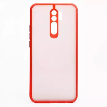 Чехол-накладка PC041 для смартфона Xiaomi Redmi 9, красный/черный (118793)