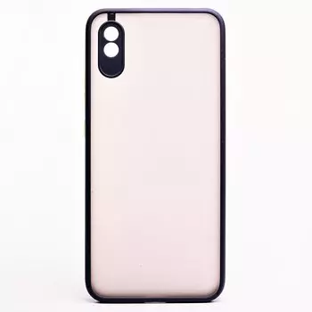 Чехол-накладка PC041 для смартфона Xiaomi Redmi 9A/Redmi 9i, силикон, dark blue/black (118795)
