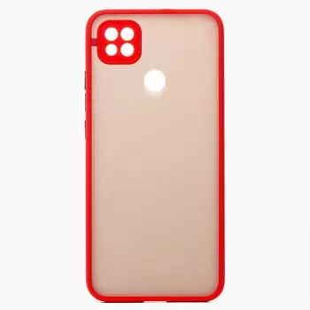 Чехол-накладка PC041 для смартфона Xiaomi Redmi 9C, силикон, red/black (126885)