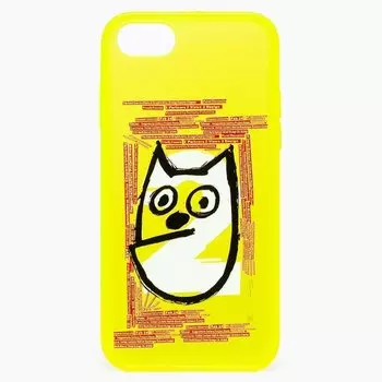 Чехол-накладка PC046 для смартфона Apple iPhone 6/6S, силикон, yellow (122056)