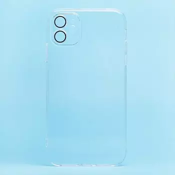 Чехол-накладка PC073 с закрытой камеро для смартфона Apple iPhone 11, силикон, прозрачный (213779)