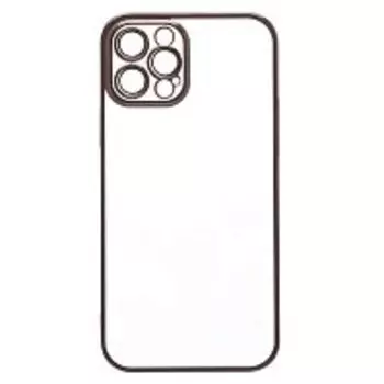 Чехол-накладка PC073 с закрытой камерой для смартфона Apple iPhone 12 Pro Max, силикон, черный (213782)