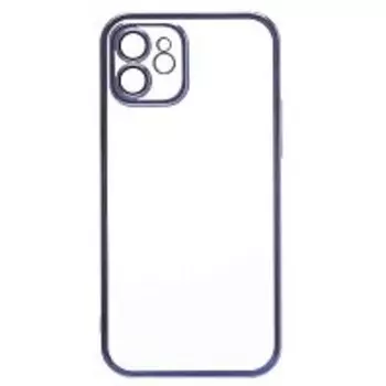 Чехол-накладка PC073 с закрытой камерой для смартфона Apple iPhone 12, силикон, синий (213799)