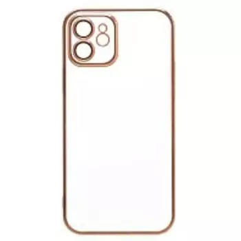 Чехол-накладка PC073 с закрытой камерой для смартфона Apple iPhone 12, силикон, желтый (213805)