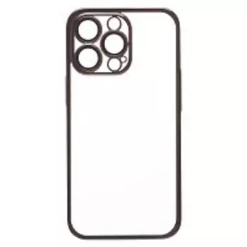 Чехол-накладка PC073 с закрытой камерой для смартфона Apple iPhone 13 Pro Max, силикон, черный (213806)