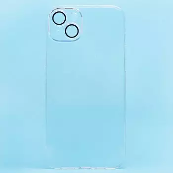 Чехол-накладка PC073 с закрытой камерой для смартфона Apple iPhone 14 Plus, силикон, прозрачный (213835)