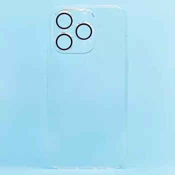 Чехол-накладка PC073 с закрытой камерой для смартфона Apple iPhone 14 Pro Max, силикон, прозрачный (213843)
