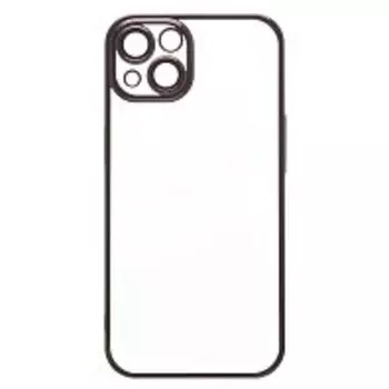 Чехол-накладка PC073 с закрытой камерой для смартфона Apple iPhone 14, силикон, черный (213854)