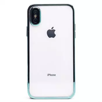 Чехол-накладка PC073 с закрытой камерой для смартфона Apple iPhone X/XS, силикон, зеленый (213864)