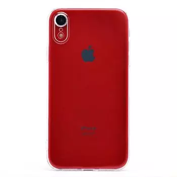 Чехол-накладка PC073 с закрытой камерой для смартфона Apple iPhone XR, силикон, прозрачный (213875)