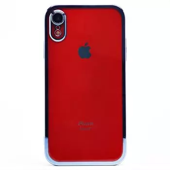 Чехол-накладка PC073 с закрытой камерой для смартфона Apple iPhone XR, силикон, синий (213871)