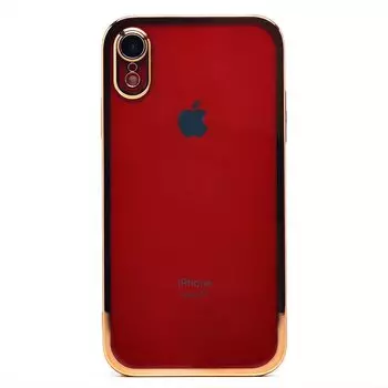 Чехол-накладка PC073 с закрытой камерой для смартфона Apple iPhone XR, силикон, желтый (213877)