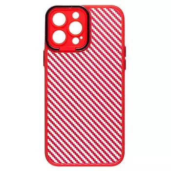 Чехол-накладка PC077 для смартфона Apple iPhone 13 Pro Max, силикон, красный (215127)