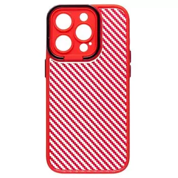 Чехол-накладка PC077 для смартфона Apple iPhone 14 Pro, силикон, красный (215139)