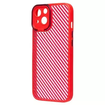 Чехол-накладка PC077 для смартфона Apple iPhone 14, силикон, красный (215131)