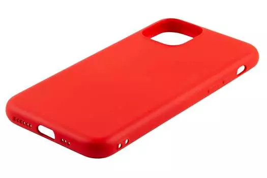 Чехол-накладка Red Line Auckland для смартфона Apple iPhone 11 Pro Max, силикон/микрофибра, красный (УТ000018429)