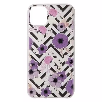 Чехол-накладка Red Line iBox Art для смартфона Apple iPhone 11, силикон, прозрачный цветы (УТ000027835)