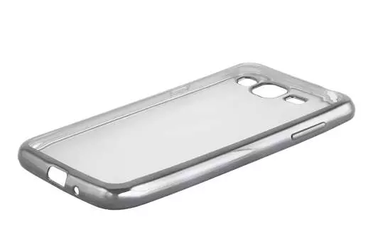 Чехол-накладка Red Line iBox Blaze для смартфона Samsung Galaxy J3 (2016), силикон, прозрачный/черный