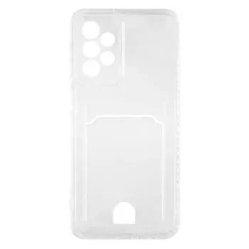 Чехол-накладка Red Line IBox Crystal с кардхолдером для смартфона Samsung Galaxy A23, силикон, прозрачный (УТ000030087)