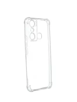 Чехол-накладка Red Line IBox Crystal с усиленными углами для смартфона Infinix HOT 20i, силикон, прозрачный (УТ000033438)