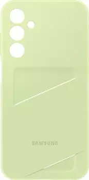 Чехол-накладка Samsung Card Slot Case для смартфона Samsung Galaxy A25, TPU, лайм (EF-OA256TMEGRU)