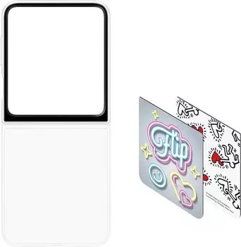 Чехол-накладка Samsung Flipsuit Case Flip 6 (F741) для смартфона Samsung Galaxy Z Flip 6, TPU, прозрачный (EF-ZF741CTEGRU)