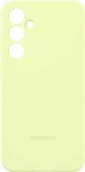 Чехол-накладка Samsung Silicone Case для смартфона Samsung Galaxy A55, силикон/микрофибра, лайм (EF-PA556TMEGRU)