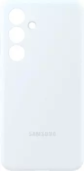 Чехол-накладка Samsung Silicone Case для смартфона Samsung Galaxy S24+, силикон/микрофибра, белый (EF-PS926TWEGRU)