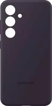 Чехол-накладка Samsung Silicone Case для смартфона Samsung Galaxy S24, силикон/микрофибра, темно-фиолетовый (EF-PS921TEEGRU)