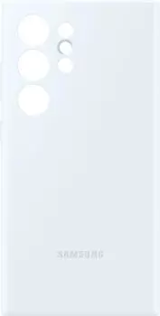 Чехол-накладка Samsung Silicone Case для смартфона Samsung Galaxy S24 Ultra, силикон/микрофибра, белый (EF-PS928TWEGRU)
