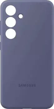 Чехол-накладка Samsung Silicone Case для смартфона Samsung Galaxy S24+, силикон/микрофибра, фиолетовый (EF-PS926TVEGRU)