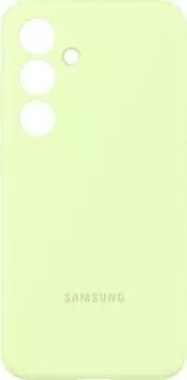 Чехол-накладка Samsung Silicone Case для смартфона Samsung Galaxy S24+, силикон/микрофибра, лайм (EF-PS926TGEGWW)
