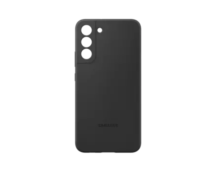 Чехол-накладка Samsung SiliconeCover для смартфона Samsung Galaxy S22+, силикон, черный (EF-PS906TBEGRU)