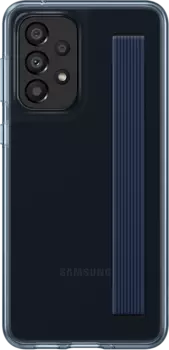 Чехол-накладка Samsung Slim Strap для смартфона Samsung Galaxy A33, полиуретан, чёрный (EF-XA336CBEGRU)