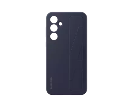 Чехол-накладка Samsung Standing Grip Case для смартфона Samsung Galaxy A55, силикон, черный (EF-GA556TBEGRU)