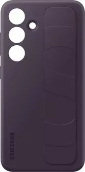 Чехол-накладка Samsung Standing Grip Case для смартфона Samsung Galaxy S24+, силикон, темно-фиолетовый (EF-GS926CEEGRU)