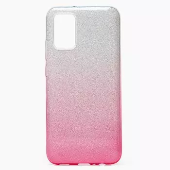 Чехол-накладка SC097 Gradient для смартфона Samsung SM-A025 Galaxy A02s, силикон, pink/silver (126817)