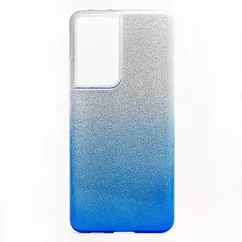 Чехол-накладка SC097 Gradient для смартфона Samsung SM-G998 Galaxy S21 Ultra, силикон, blue/silver (131213)