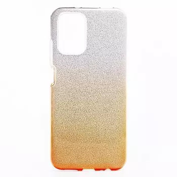Чехол-накладка SC097 Gradient для смартфона Xiaomi Redmi Note 10 Pro, силикон, gold/silver (131343)