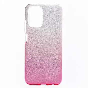 Чехол-накладка SC097 Gradient для смартфона Xiaomi Redmi Note 10 Pro, силикон, pink/silver (131344)