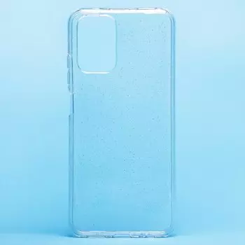 Чехол-накладка SC123 для смартфона Xiaomi Redmi Note 10/Redmi Note 10S, силикон, белый полупрозрачный (203047)