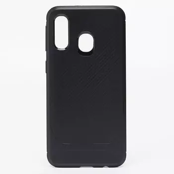 Чехол-накладка SC149 для смартфона Samsung SM-A405 Galaxy A40, силикон, черный (100823)