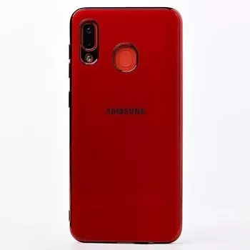 Чехол-накладка SC154 для смартфона Samsung SM-A205/SM-A305 Galaxy A20/Galaxy A30, силикон, красный (107569)