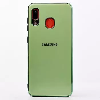 Чехол-накладка SC154 для смартфона Samsung SM-A205/SM-A305 Galaxy A20/Galaxy A30, силикон, зеленый (107566)