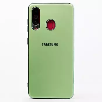 Чехол-накладка SC154 для смартфона Samsung SM-A606 Galaxy A60, силикон, зеленый (107593)