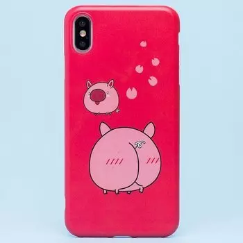 Чехол-накладка SC156 для смартфона Apple iPhone XS Max, силикон, рисунок 002 (106391)